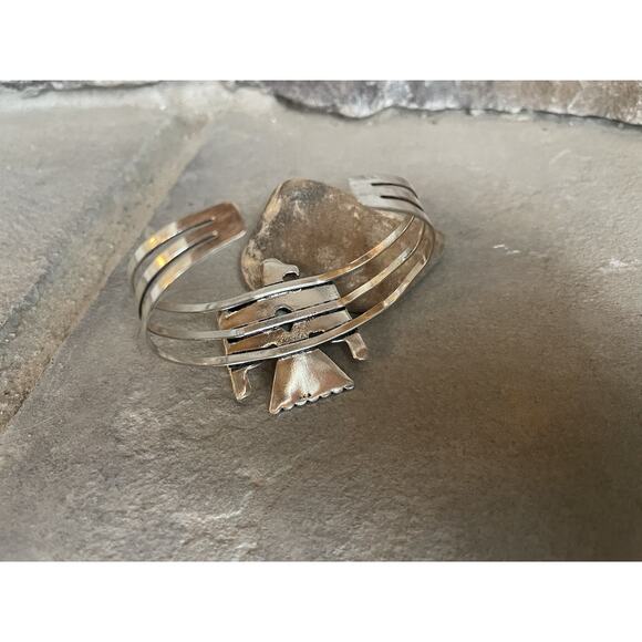 Bumblebee Jasper Thunderbird Cuff Bracelet, Fits Wrist Measure 6.5”-8” Southwest - Picture 7 of 9